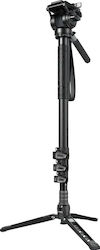 SmallRig 6623 Monopied din Fibră de Carbon cu 4 Secțiuni și Cap Video SmallRig 6623 Monopied din Fibră de Carbon cu 4 Secțiuni și Cap Video