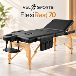 VSL Sports FlexiRest Pat de Masaj Negru 185x70 cm