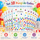 Pungă de Plastic pentru Cadou Multicoloră 16.5x25cm 10 Bucăți
