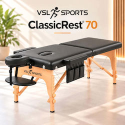 VSL Sports ClassicRest Pat de Masaj Negru 185x70 cm