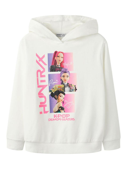 Name It Kinder-Hoodie mit Kapuze in Ecru