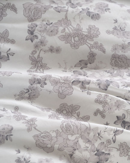 Rythmos Camelia Комплект Калъфки за Възглавници с Кант Бели 50x70 см