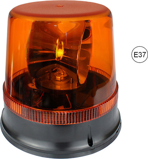 Въртяща се сигнална лампа 12 V Кехлибарена С Монтаж На 3 Болта Tr 504
