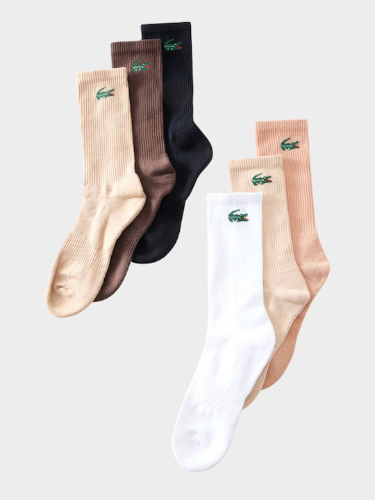 Lacoste Șosete Albe pentru Femei 6Pack