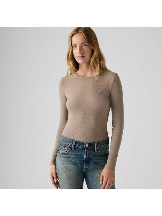 Levi's Γυναικείο T-shirt Μπεζ