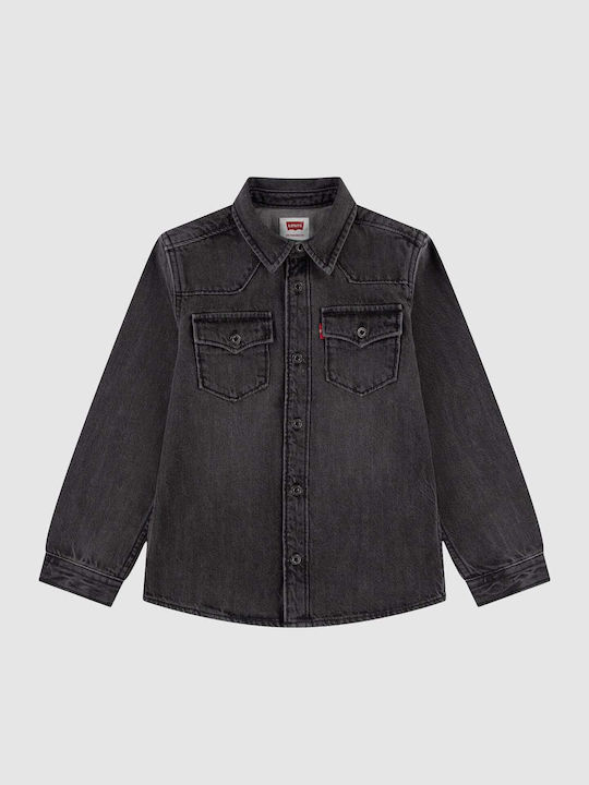 Levi's Kids Long-Sleeved Shirt Dark Grey