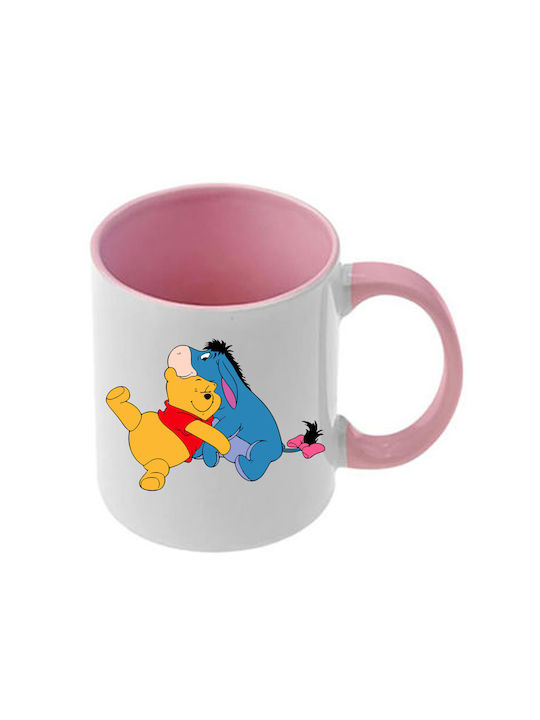 Κούπα Winnie Pooh Ροζ Λαβή Εσωτερικό