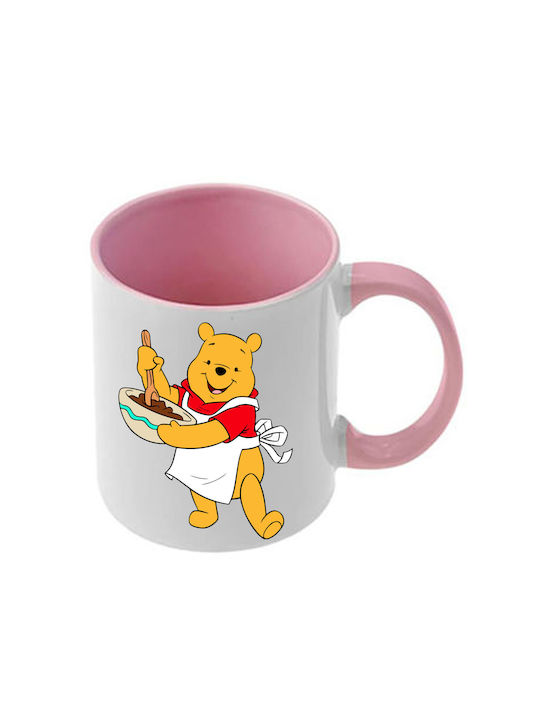 Κούπα Winnie Pooh Ροζ Λαβή Εσωτερικό
