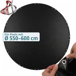 Relaxdays Husă de Protecție pentru Piscină, Rotundă, Diametru 420 cm, Neagră Relaxdays Husă de Protecție pentru Piscină, Rotundă, Diametru 420 cm, Neagră