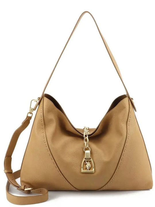 U.S. Polo Assn. Γυναικεία Hobo Τσάντα Καφέ