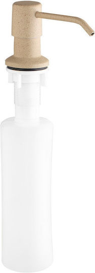 Round Head Built-in Kitchen Dispenser Plastic Beige 400ml