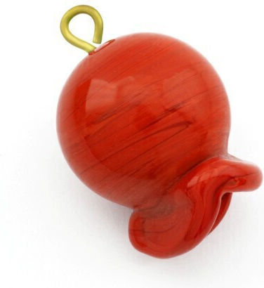 Glas Granatapfel-Link 35–37 mm Rot 3 Stk