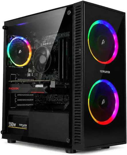 Vengeance Bloodfang-V8 Desktop PC (Ryzen 5-5500/16GB DDR4/512GB SSD/Radeon RX 580/No OS)