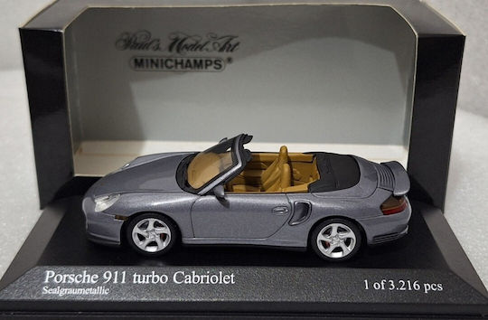 1/43 Porsche 911 Turbo Cabriolet 2008 Grey Metallic