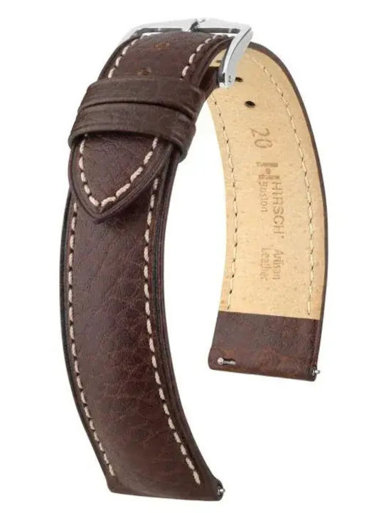 Hirsch Boston Brown Leather Strap 22mm