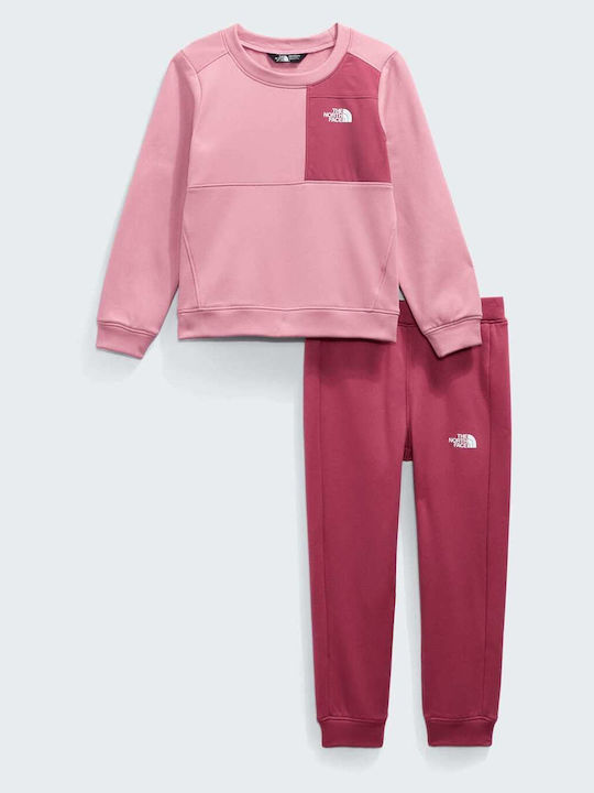 Kid Performance Fleece Set Kinder Jogginganzug Rosa