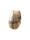 Capolavoro Dekorative Metallvase Gold 25x13xH31cm