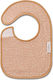 Babyono Muslin Waterproof Bib Made of 100% Cotton with Hook & Loop Fastener Brown for 0 m+