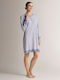 Infiore Winter Women's Nightgown Light Blue