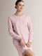 Infiore Winter Women's Pink Nightgown