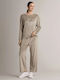 Infiore Winter Women's Beige Pyjama Set