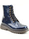 Damen Stiefeletten Blau