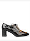 Damenstiefeletten Oxfords Schwarz