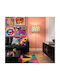Floor Lamp with E27 Bulb Holder Multicolour