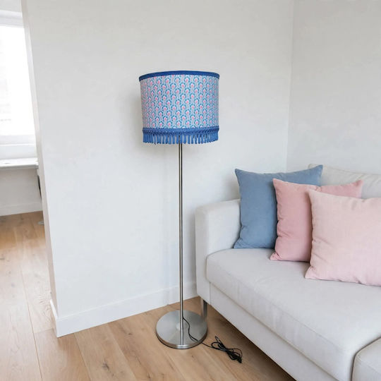 Floor Lamp with E27 Bulb Socket Blue