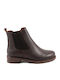 Leder Damen Stiefeletten Braun