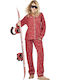 Gisela Winter Women's Cotton Pyjama Set Red