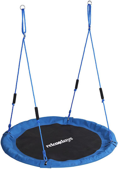 Relaxdays Leagăn tip cuib suspendat 175x120x120 cm Albă