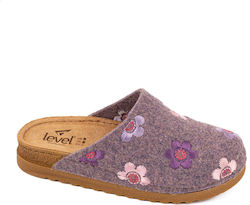 Level Anatomic Anatomic Leather Lilac Winter Women's Slippers Level Anatomic Anatomic Leather Lilac Winter Women's Slippers