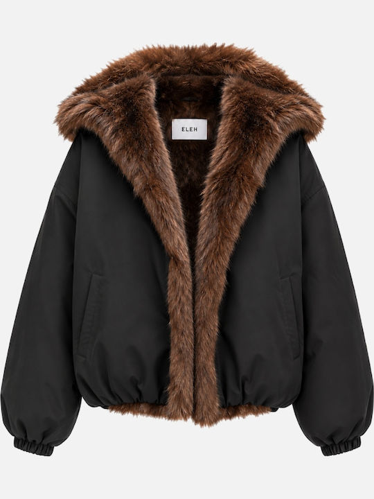 Eleh Damen-Winterjacke Black