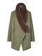 Damen-Parka für den Winter in Olivbraun