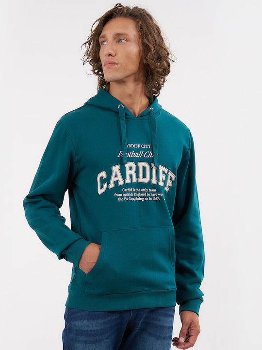 Admiral Cardiff Hooded Jacket Petrol Blue