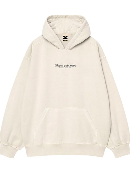 Kaotiko Ivory Hooded Sweatshirt