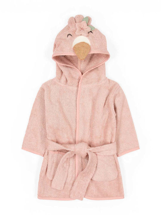 Little Dutch Baby Hooded Bathrobe Flamingo Flam...