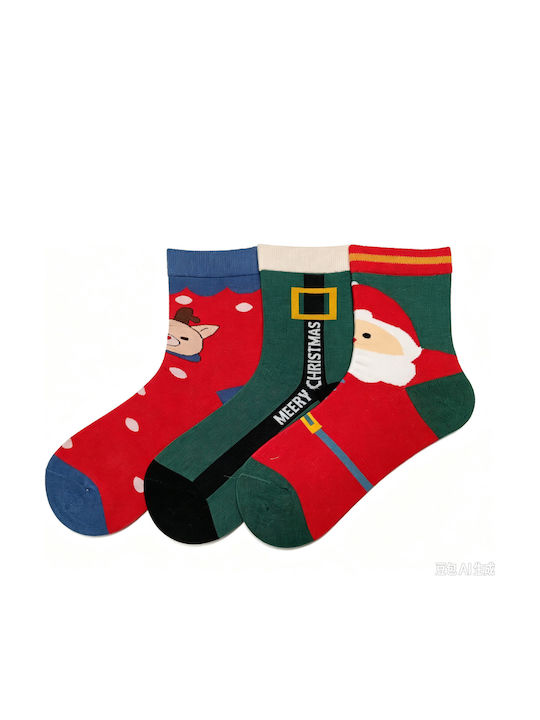 Intimonna Șosete de Crăciun pentru femei, multicolore, 3Pack