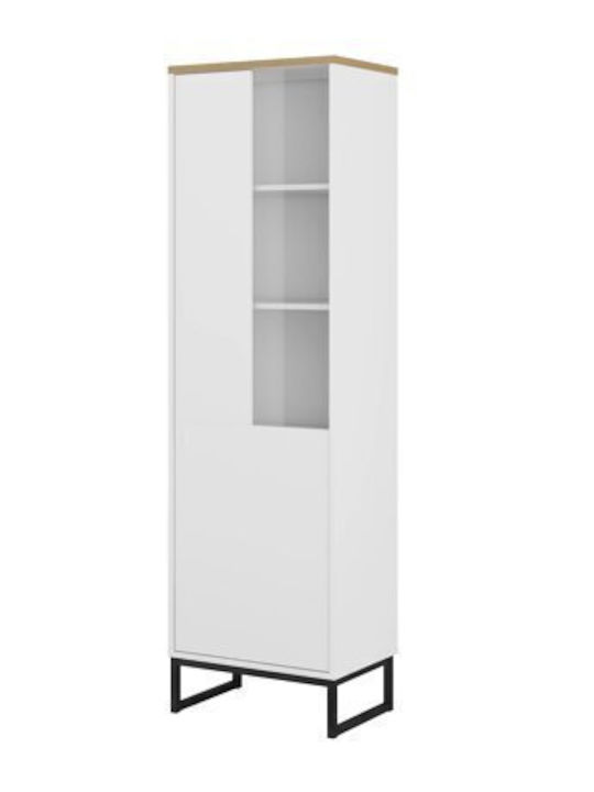 Библиотека Camtolo 104 в светъл дъб 53x37x181 см