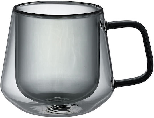 Estia Yalo Cană din Sticlă Gri 400 ml 2 buc