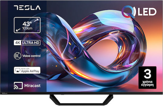 Tesla Smart-TV 43" 4K UHD QLED Q43E663BUV HDR (2026)