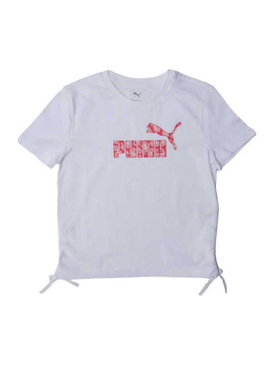 PUMA Kinder-T-Shirt White Essentials