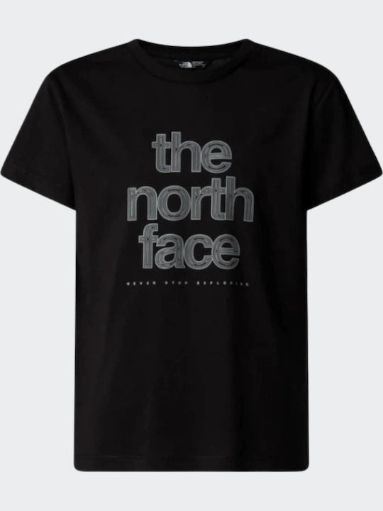 Kids' T-Shirt Black Reflective Logo