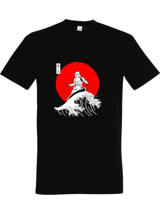 Tstudio Unisex T-shirt Empire Wave Star Wars Μαύρο
