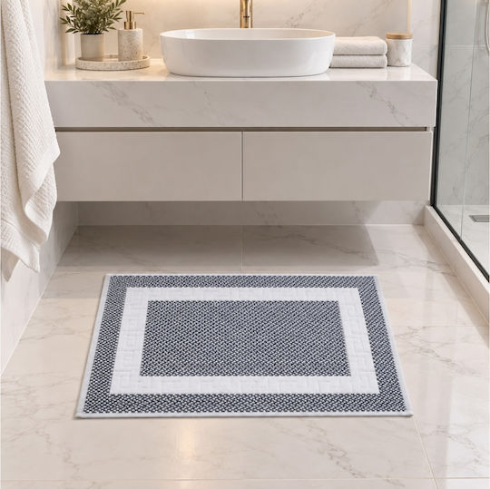 Nicefeelings Set of 6 Grey Hotel Bathroom Mats 50x75cm
