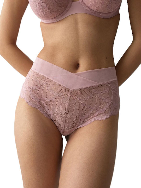 Triumph Γυναικείο Slip με Δαντέλα Ροζ Απαλό