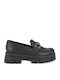 Leather Women's Loafers in Black
