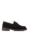 Wildleder Damen-Loafer in brauner Farbe