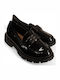 Patent Leather Women's Loafers in Black